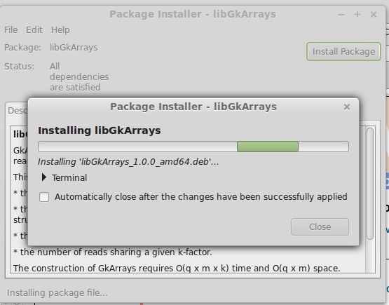 installing deb file